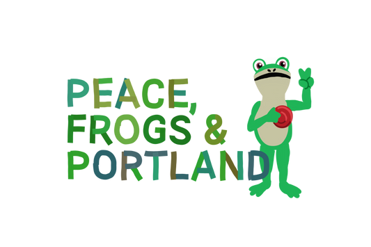 New! Peace, Frogs & Portland - Stickers of Solidarity